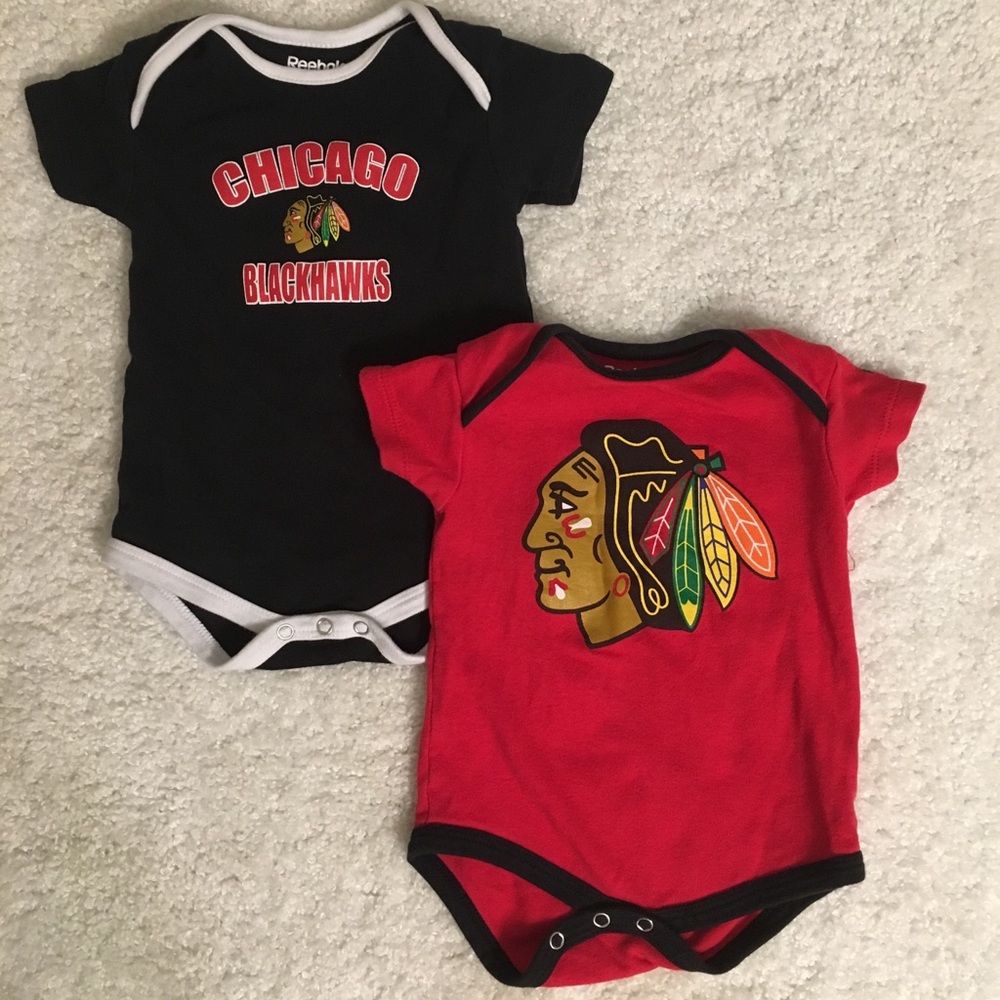 ❌SOLD❌Reebok Chicago Blackhawks Onesies